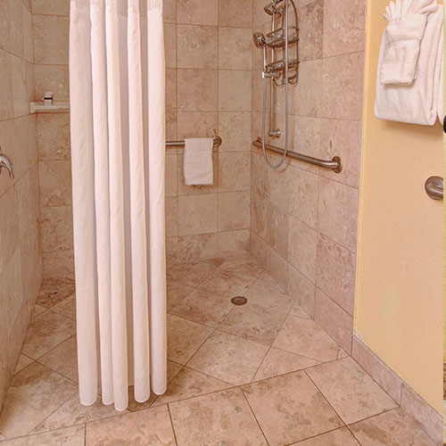 One-King Suite Oversized Shower - Limited Number of Suites Available