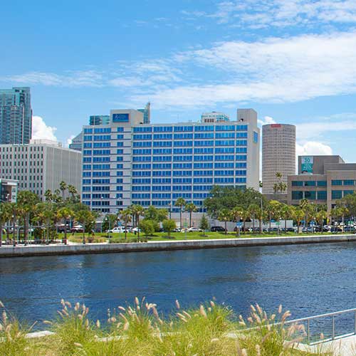 View of Hotel from Fortune Taylor Bridge Across Hillsborough River